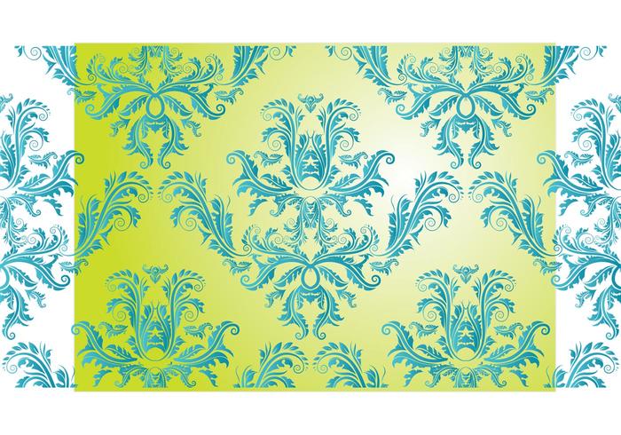 Free Damask Vector Pattern Free Damask Vector Pattern