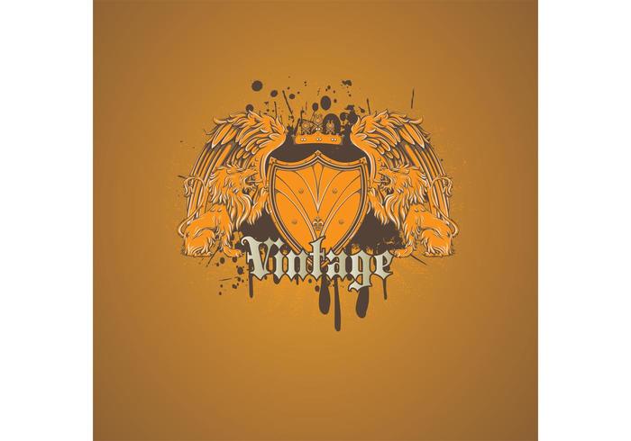 Cool Heraldic Lion Shield Vector Cool Heraldic Lion Shield Vector