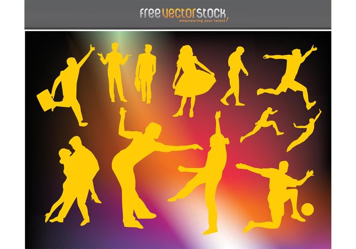 Active People Vector Graphics Active People Vector Graphics