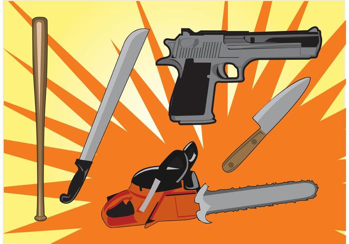 Murder Weapons Vector Graphics Murder Weapons Vector Graphics