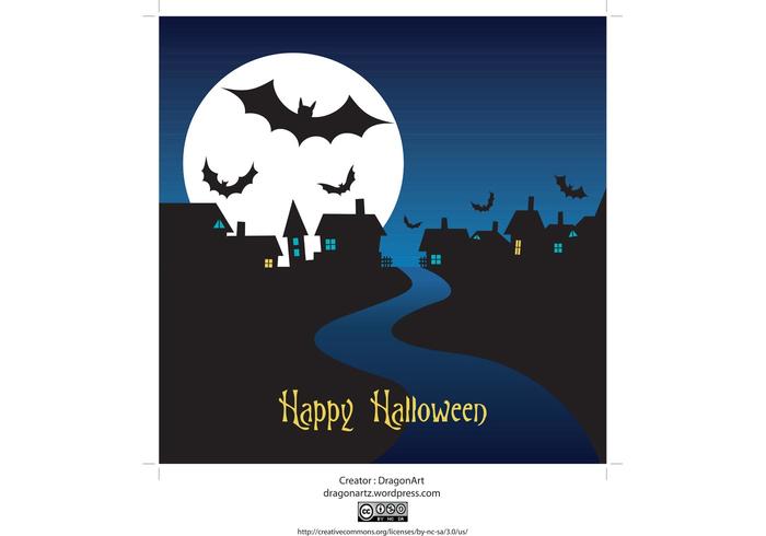 Halloween Night Vector Halloween Night Vector