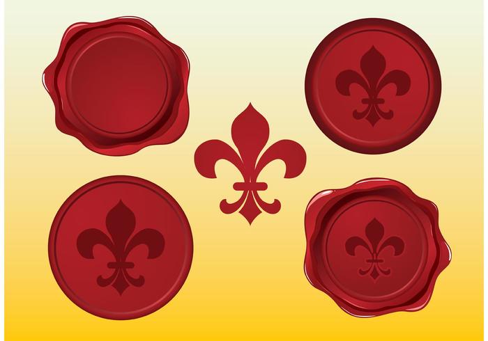Fleur de Lys Vector Seals Fleur de Lys Vector Seals