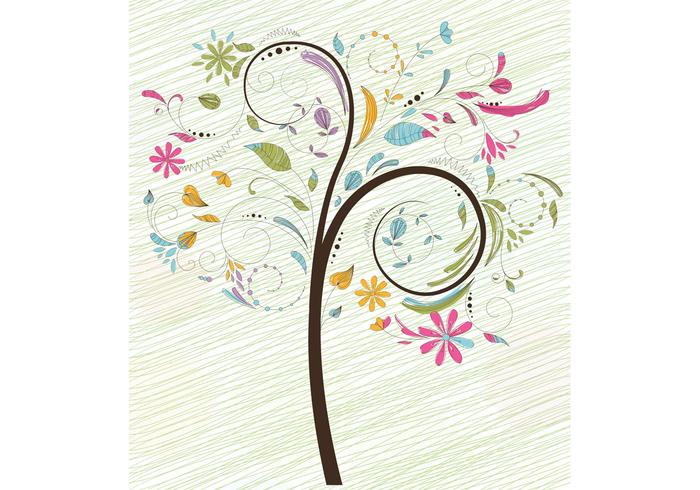 Colorful Tree Vector Illustration Colorful Tree Vector Illustration