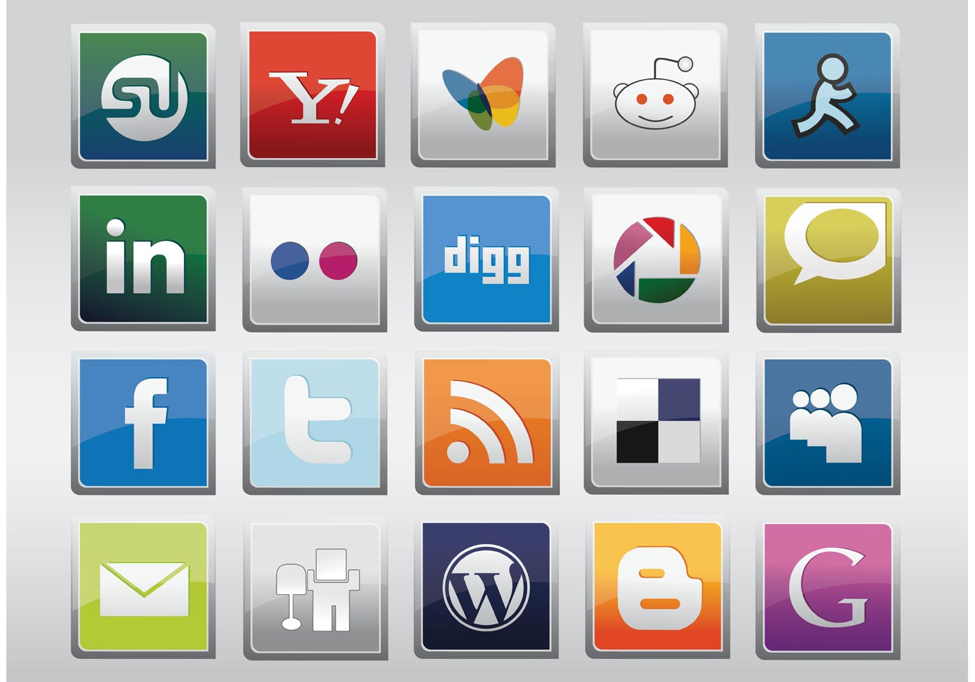 free social media svg icons