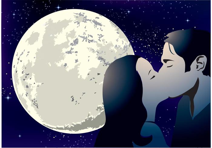 Kissing Couple Vector Kissing Couple Vector