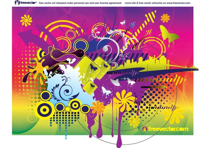 Colorful Summer Vector Colorful Summer Vector
