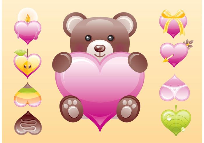 Cute Heart Vectors Cute Heart Vectors