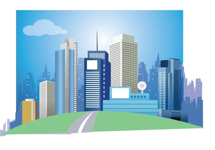 Modern City Vector Art Modern City Vector Art