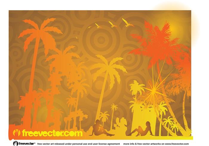 Exotic Beach Vector Exotic Beach Vector