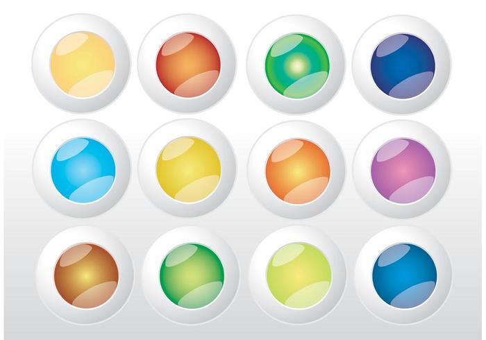 Colorful Web Buttons Vectors Colorful Web Buttons Vectors
