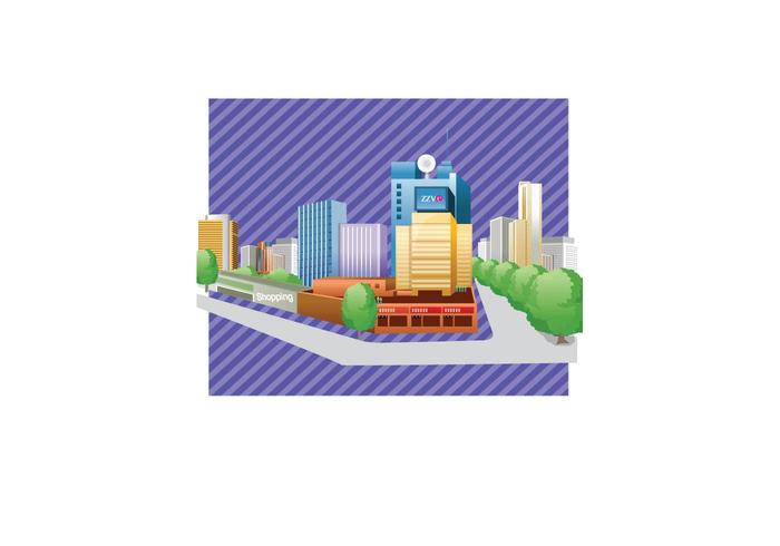 Free City Buildings Vector Free City Buildings Vector