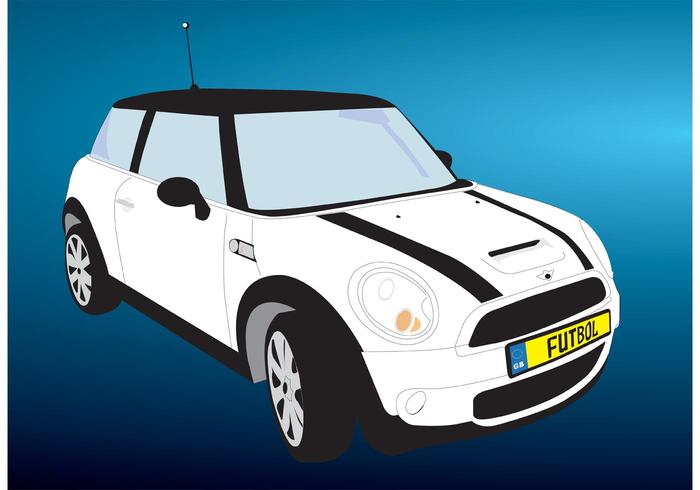 Vector libre Mini Cooper coche