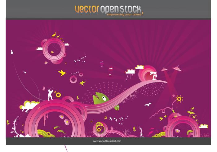 Crazy Purple Background Vector Graphics Crazy Purple Background Vector Graphics