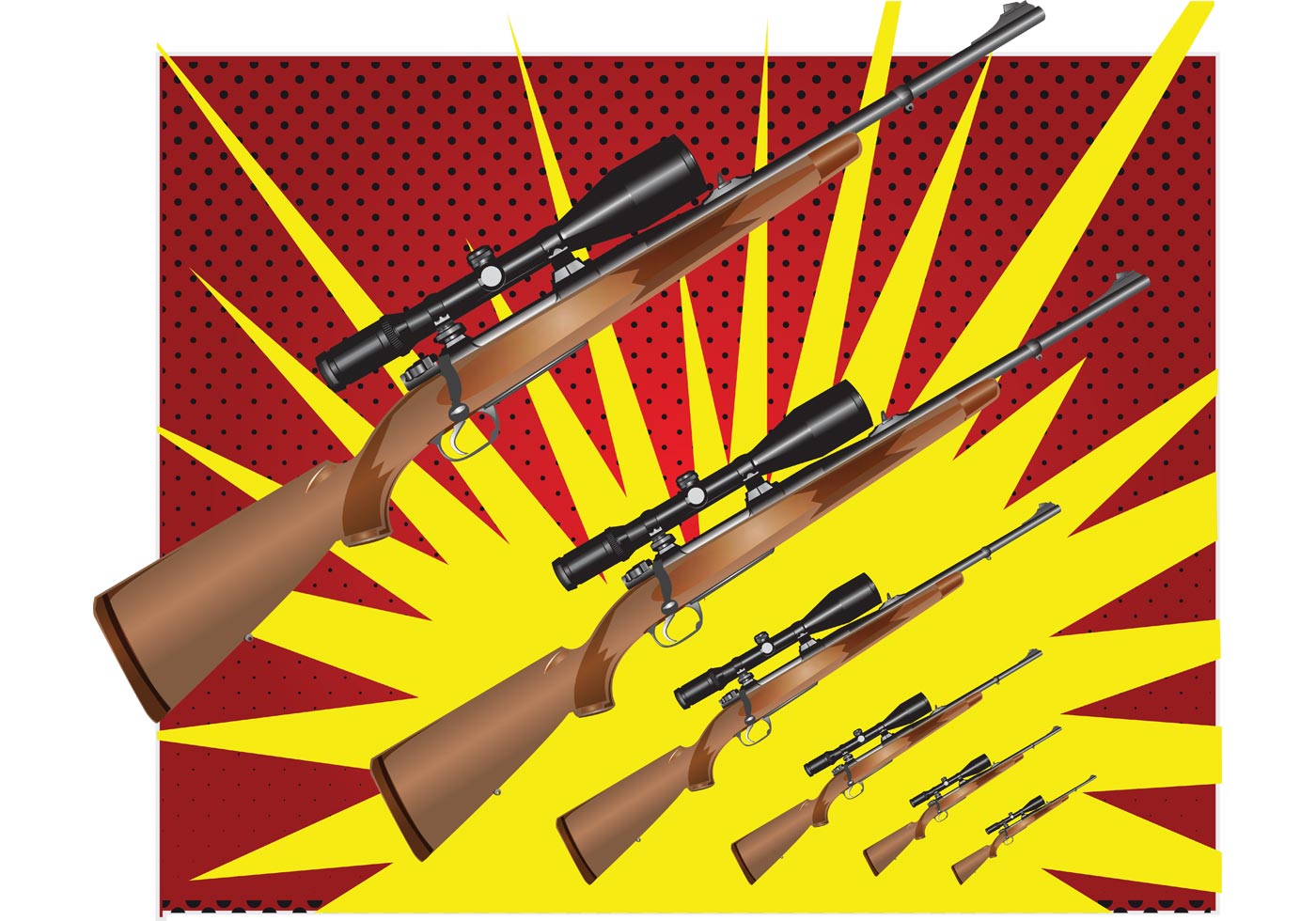 Hunting Rifle Vector Graphics Download Free Vector Art, Stock