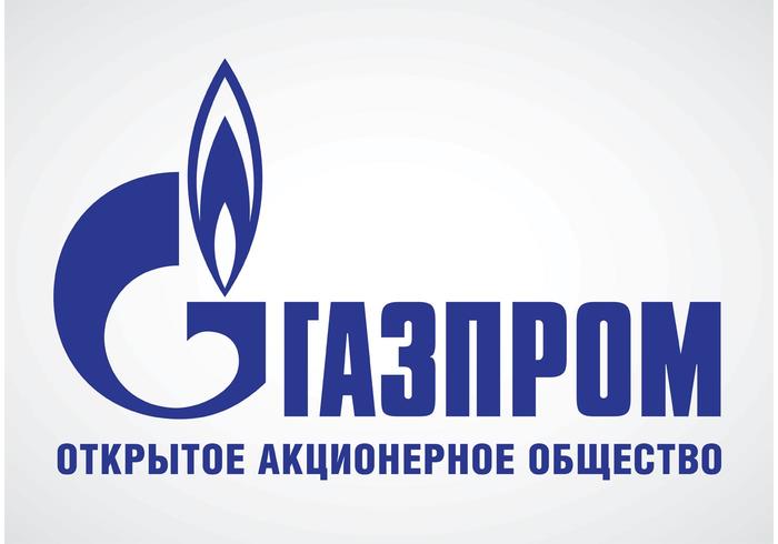 Gazprom Logo Ruso vector