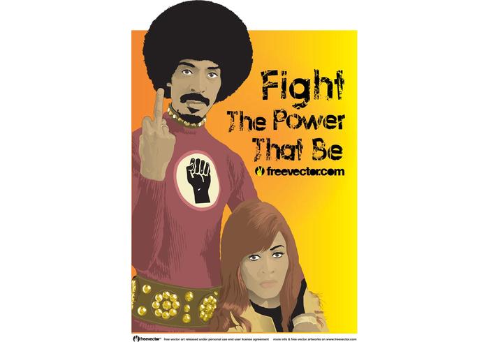 Ike y Tina Turner vector