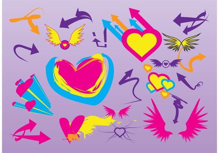 Love Wings Vectors Love Wings Vectors