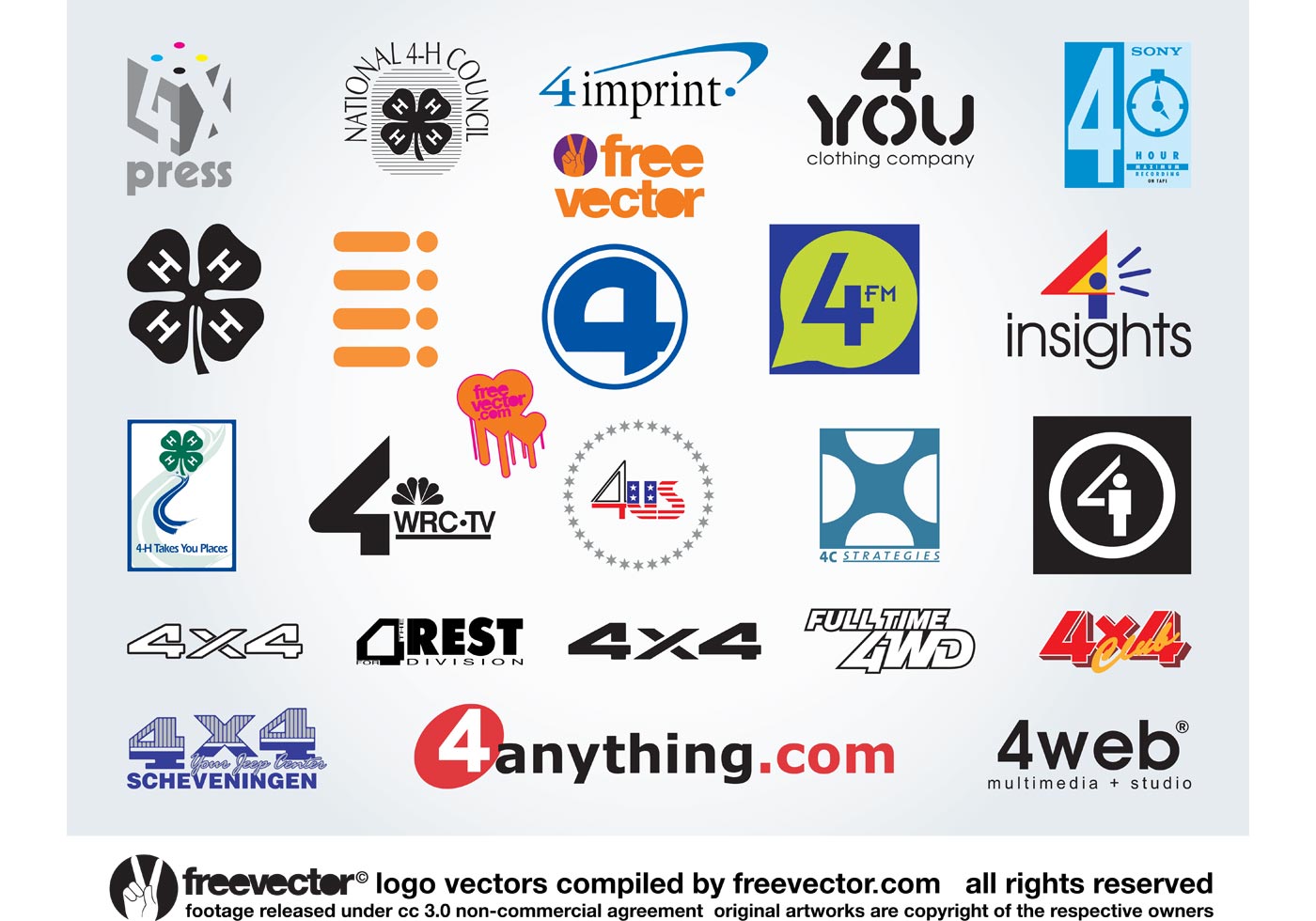 4 logos download free vector art stock graphics images