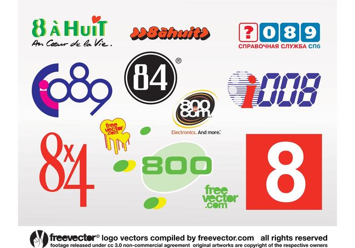 Eight Logos vector