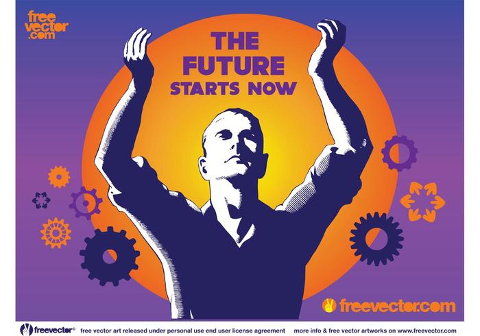 Future Technology Poster vector