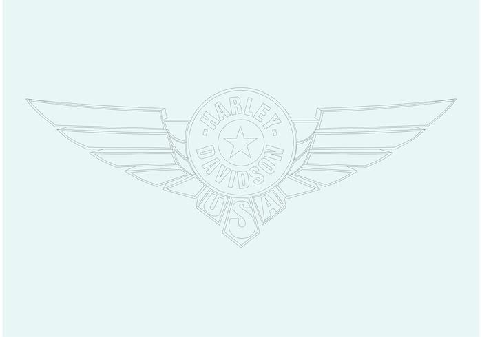 Logo del disco de Harley Davidson vector