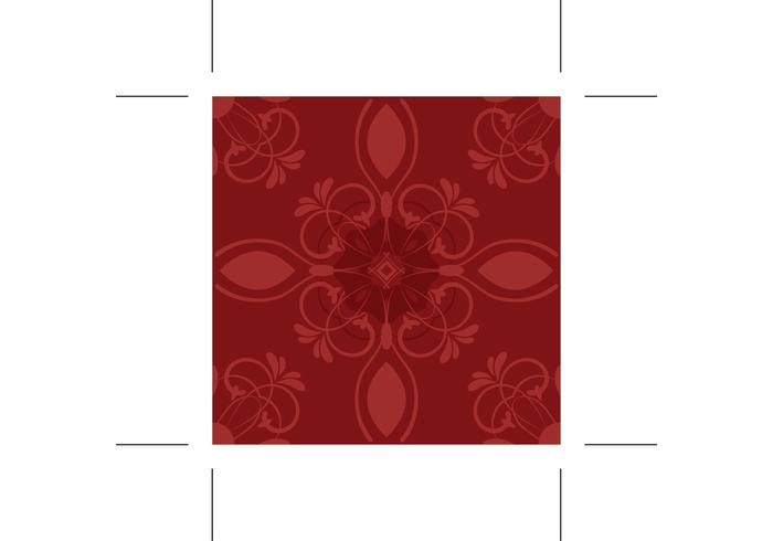 Red Flower Vector Pattern Red Flower Vector Pattern