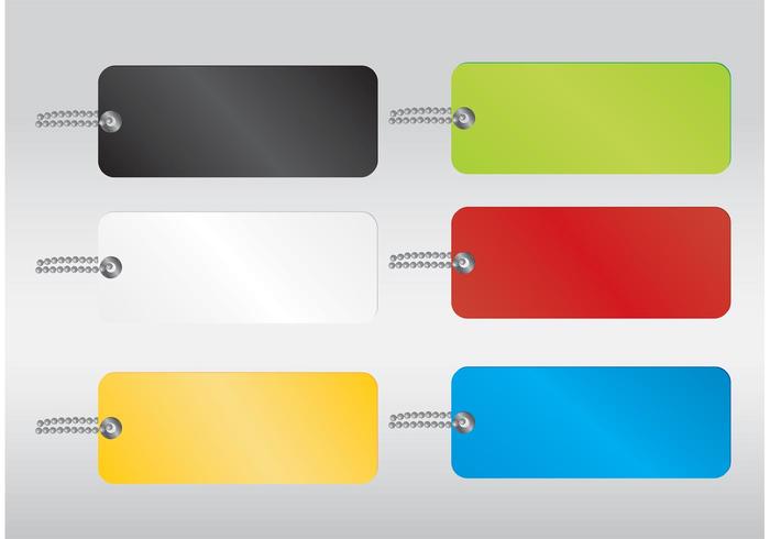 Colored Vector Tags Colored Vector Tags