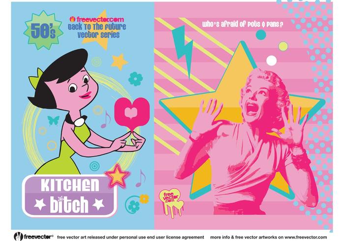 Fifties Housewife Vectors Fifties Housewife Vectors