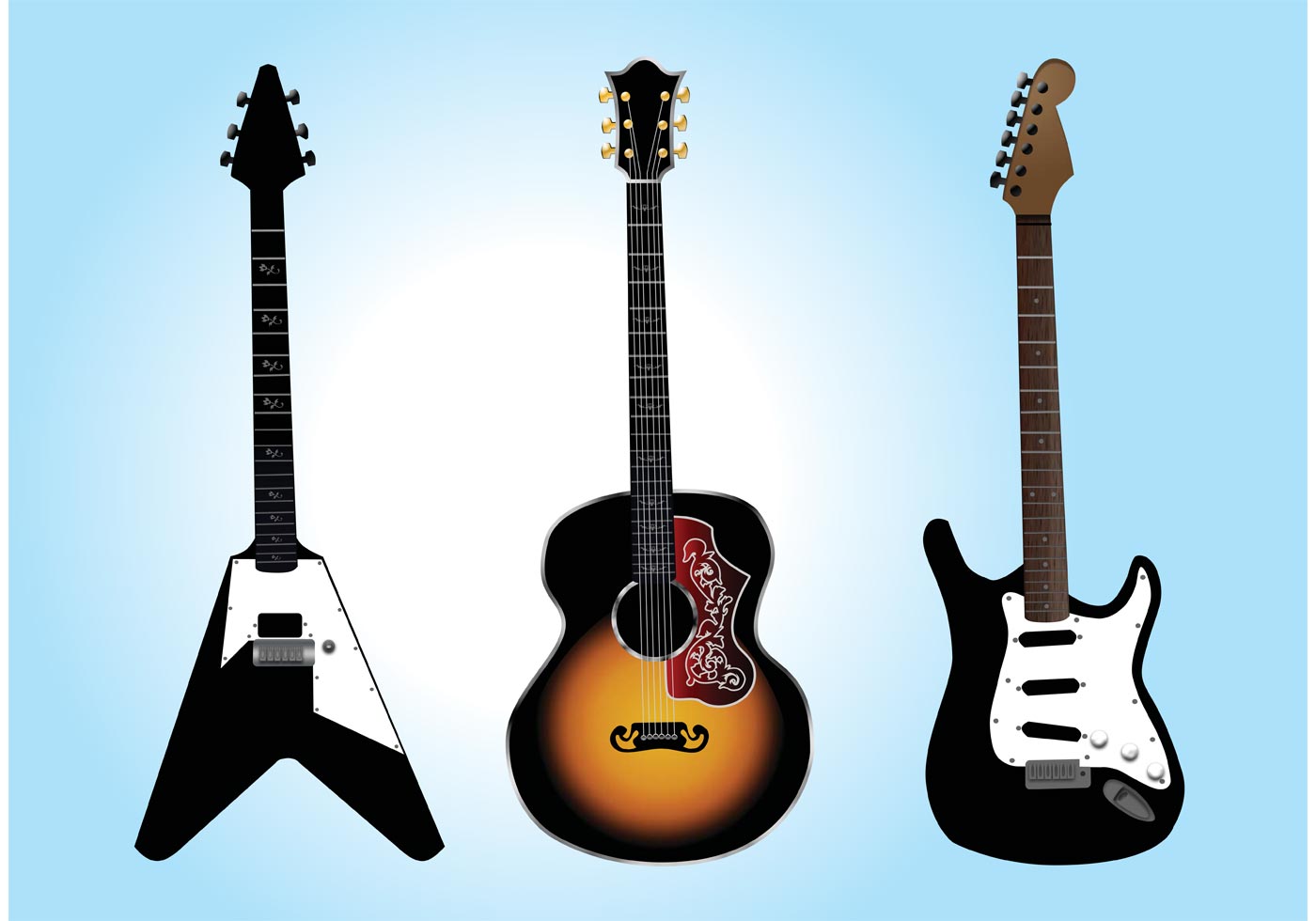 Free Guitar Vector Graphics Download Free Vector Art
