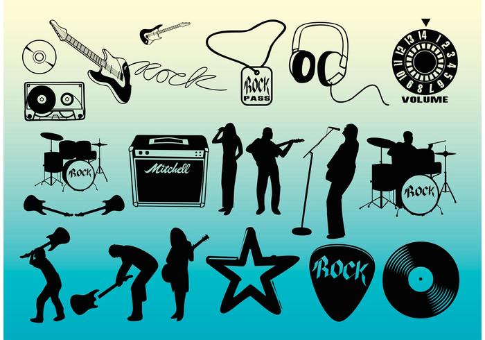 Free Rock Music Vectors Free Rock Music Vectors