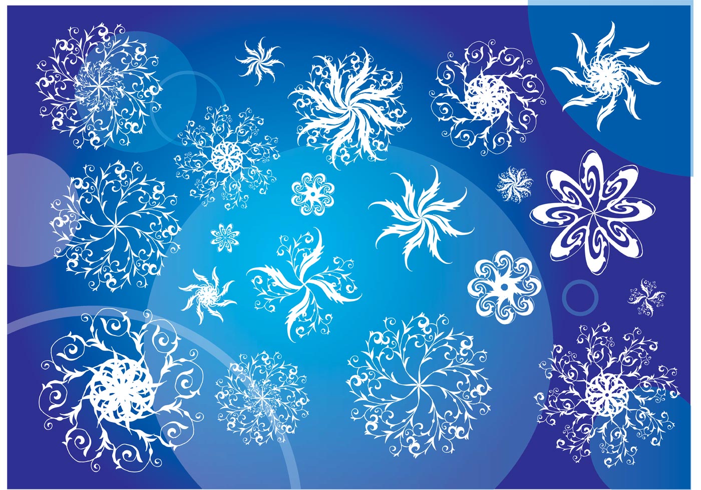 Download Free Vector Snowflakes - Download Free Vector Art, Stock ...