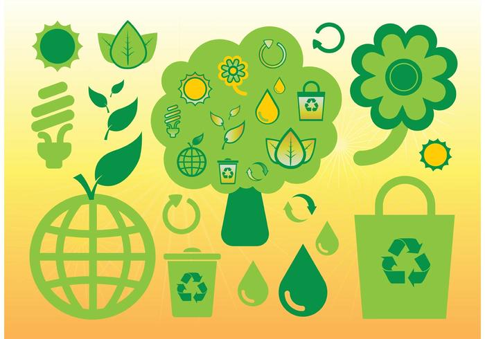 Free Ecology Vector Icons Free Ecology Vector Icons