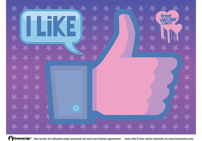 Facebook Like Vector