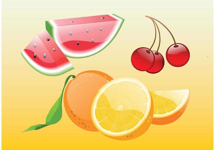 Realistic Fruit Vectors Realistic Fruit Vectors