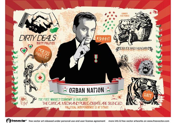 Hungarian Politics Graphics vector
