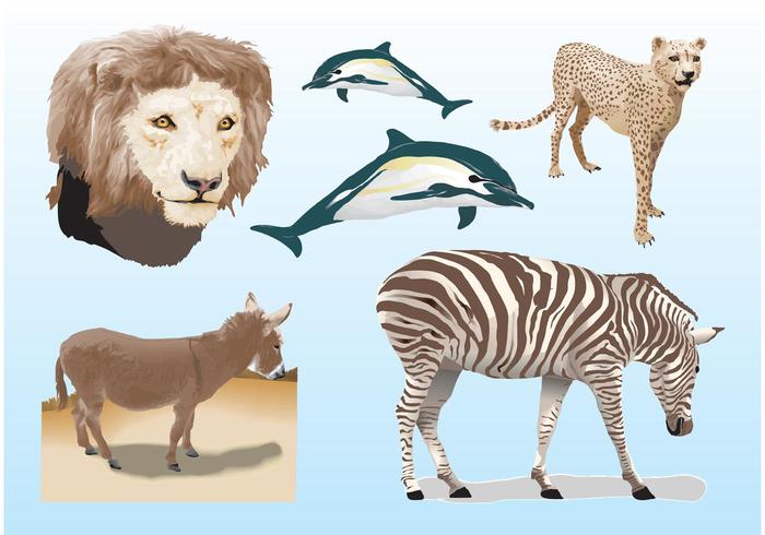 Realistic Animals Vectors Realistic Animals Vectors