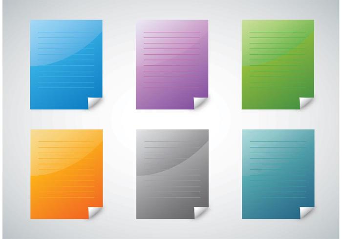 Colorful Paper Vectors Colorful Paper Vectors