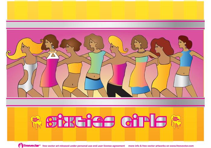 Sixties Girls Vectors Sixties Girls Vectors