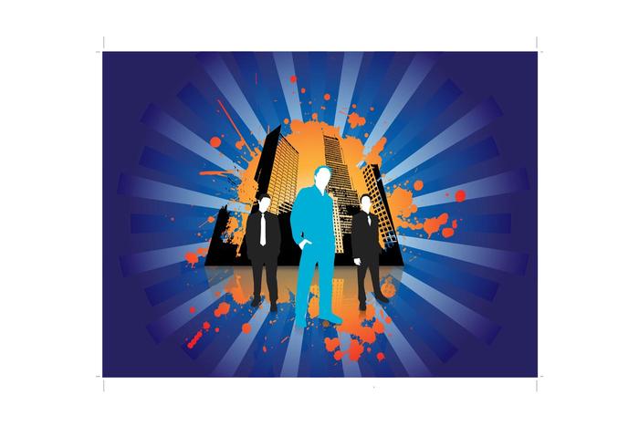 Urban Business People Vector