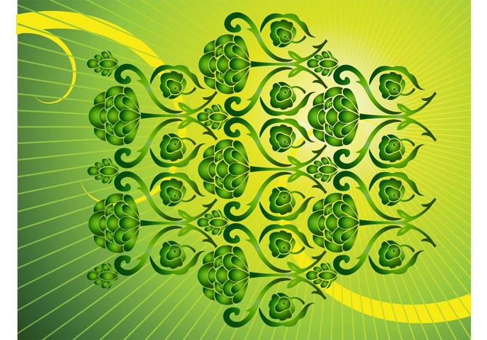 Floral Vector Pattern Footage Floral Vector Pattern Footage