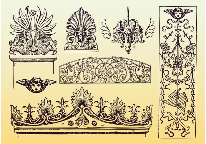 Antique Decoration Vectors Antique Decoration Vectors