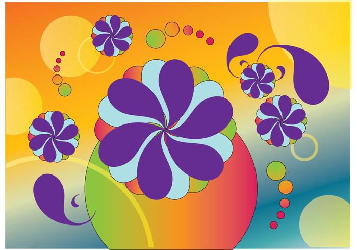 Sixties Flowers Vectors Sixties Flowers Vectors