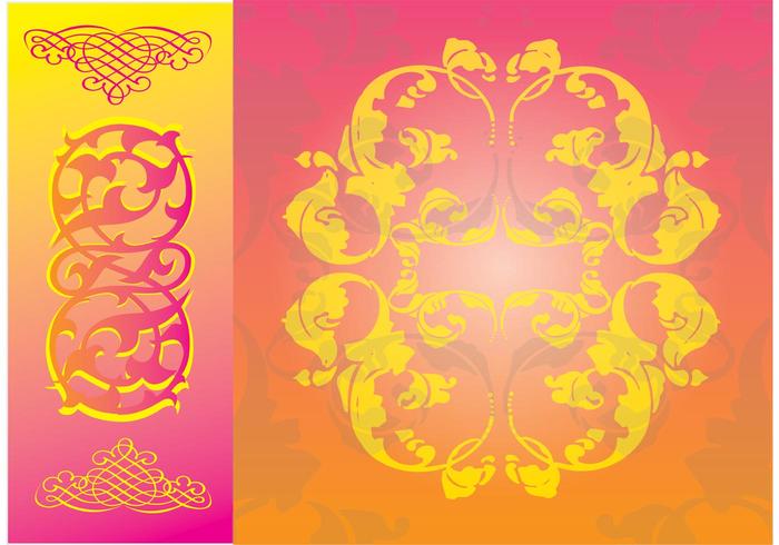 Free Floral Scrolls Vector Free Floral Scrolls Vector