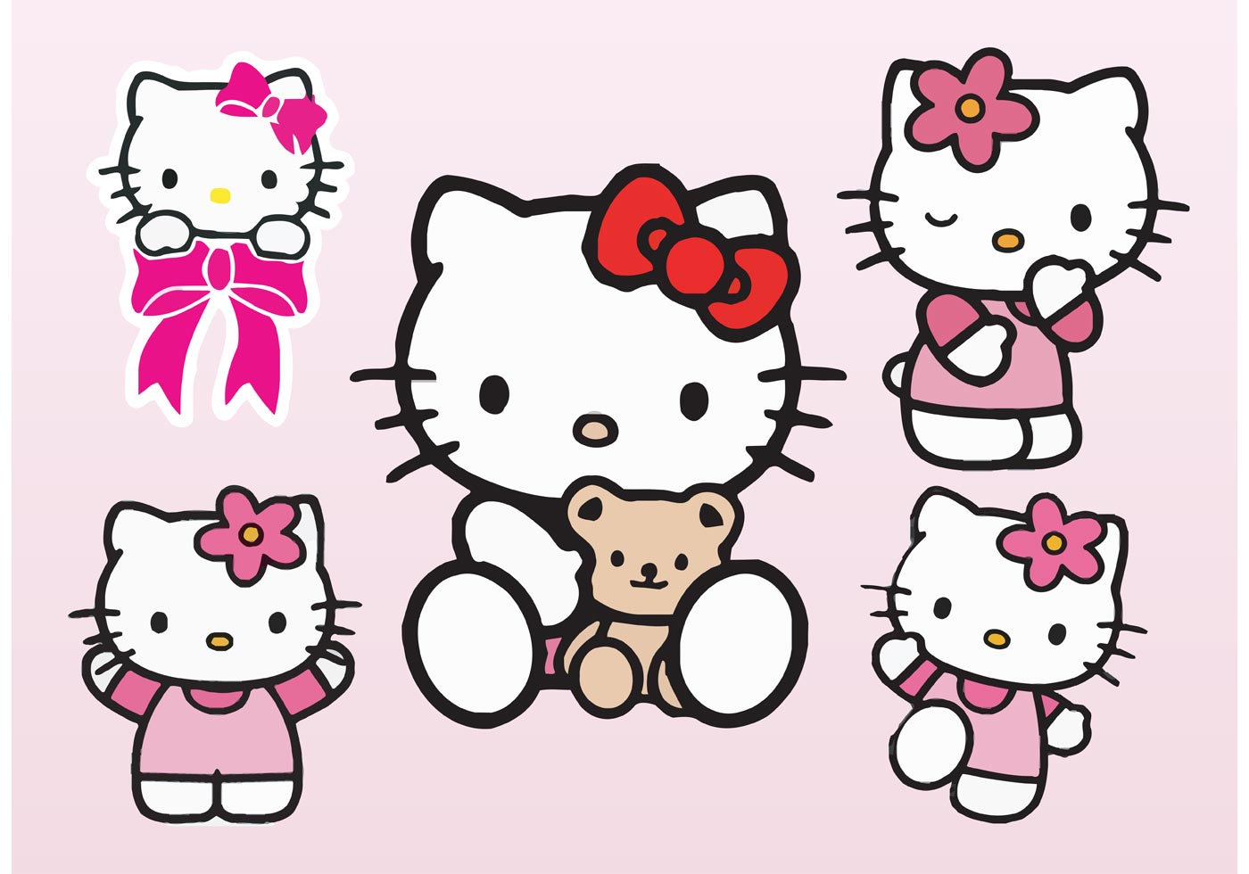  Hello  Kitty  Vectors Download Free  Vector Art Stock 