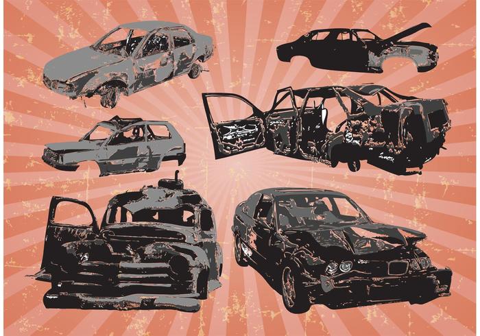Car Wrecks Vectors Car Wrecks Vectors