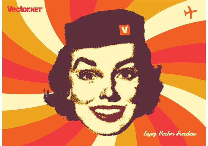 Stewardess Vector Stewardess Vector