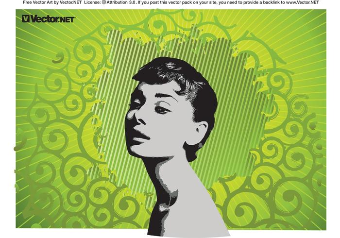 Audrey Hepburn Vector