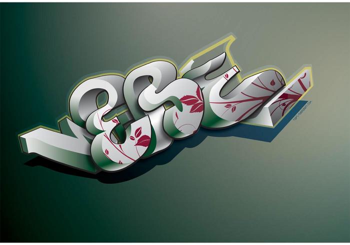 3D Graffiti Vector 3D Graffiti Vector