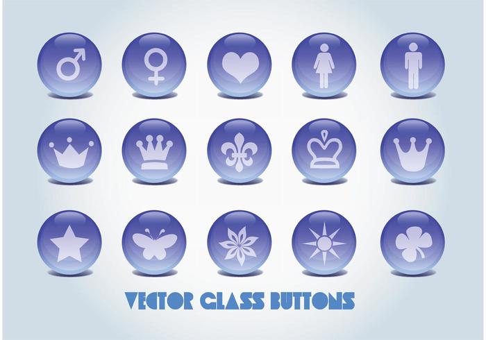 Vector Glass Buttons Vector Glass Buttons