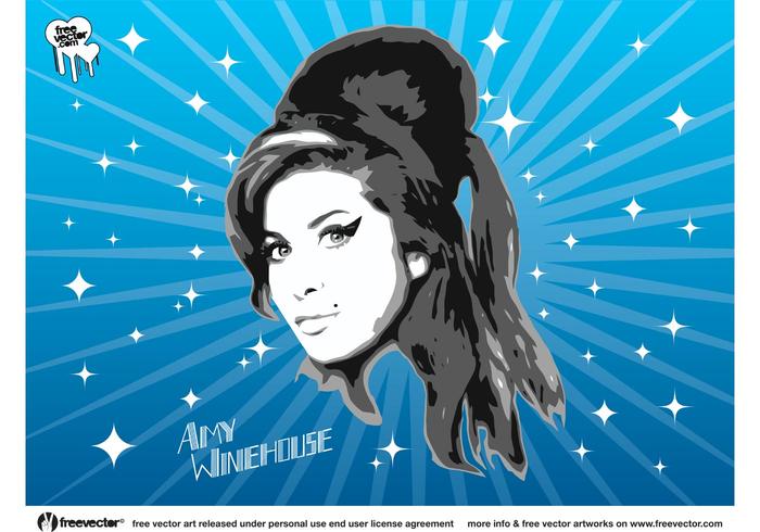 Amy Winehouse gráficos vectoriales vector